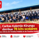 Caritas Kalemie-Kirungu distribue 78 kits scolaires aux élèves de l’Institut Mahila et de l’Institut Katibili